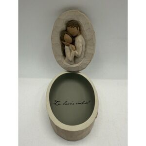 Willow Tree‎ Vintage "In Love's Embrace" Trinket Box 2004 Demdaco Susan Lordi